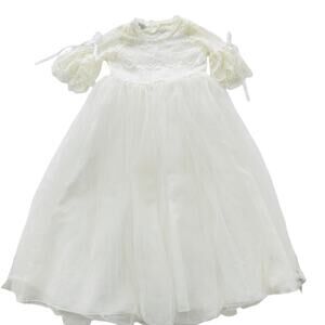 Trish Scully Bella Rafaela Girls Cream Lace Dress Size 6 Holiday Party Pageant